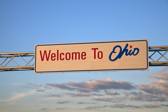 Image of a sign that says "Welcome to Ohio."