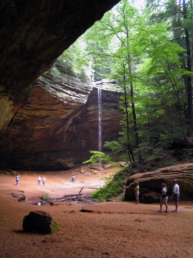 An image of ash cave in Hocking Hills